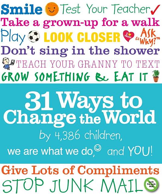 31 Ways to Change the World